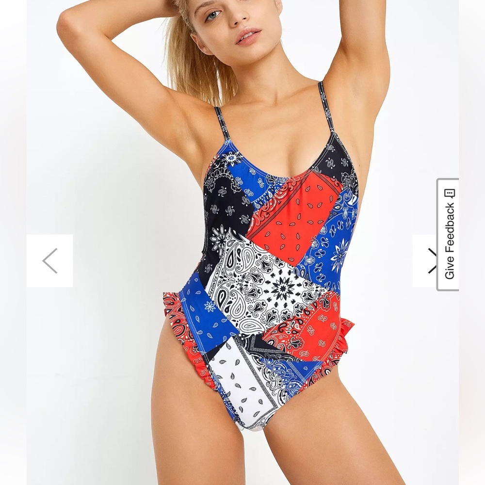 Jaded London Frill Cami Swimsuit One Piece Swimsuit NWT size 10